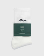 The Mercer Socks White