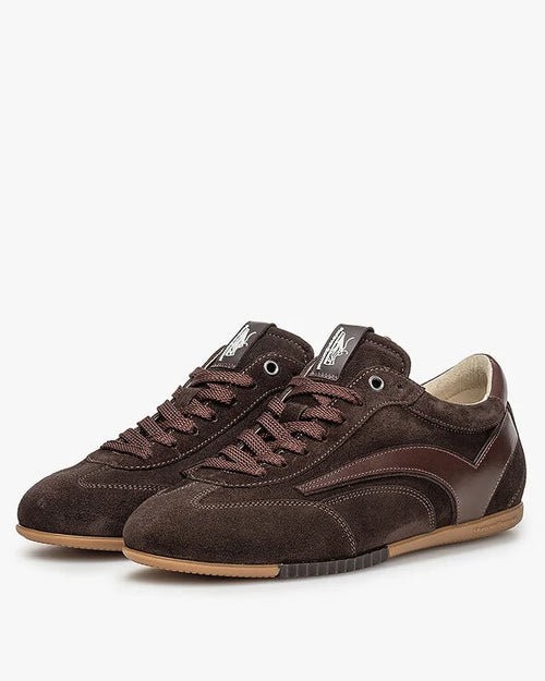 van Bommel Sneaker De Vlakker Donkerbruin
