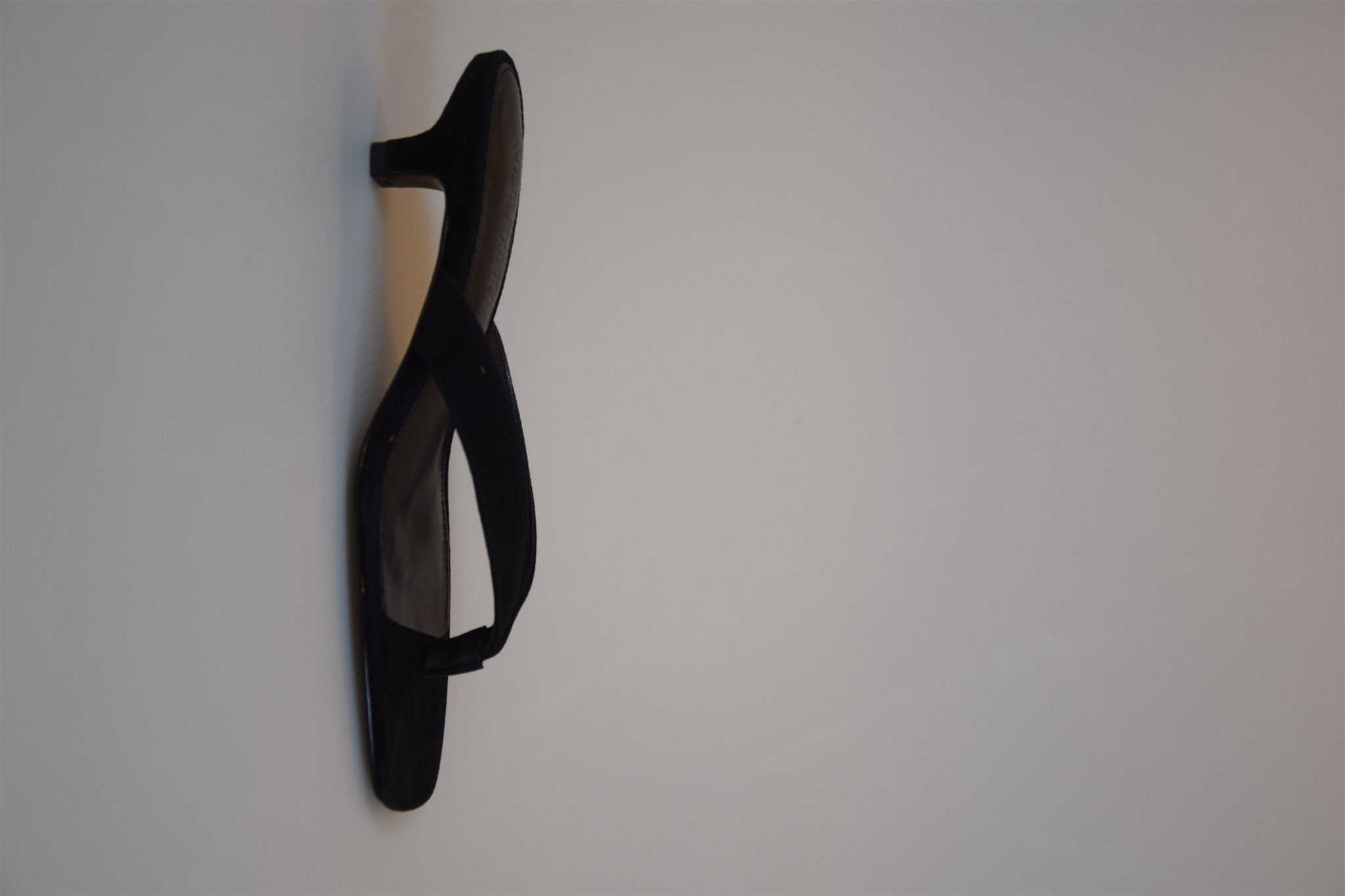 Kitty Heel Black Suede
