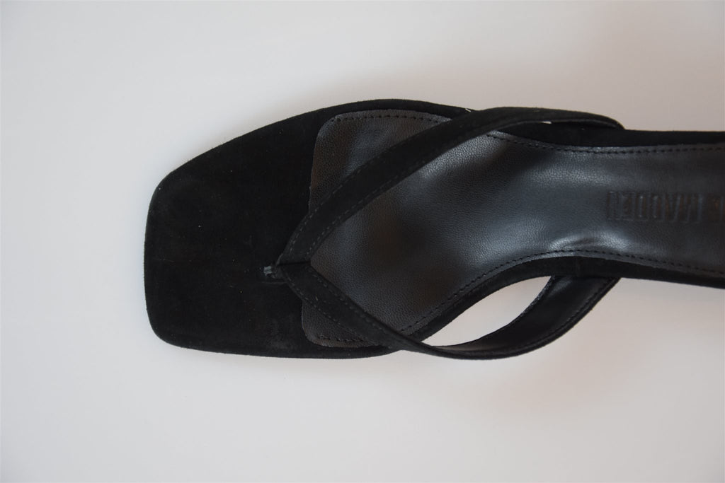 Kitty Heel Black Suede