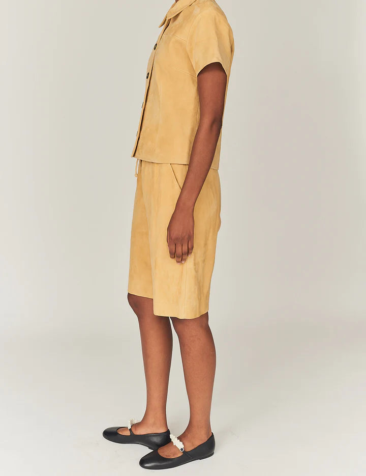 The Garment Suede Camp Short
