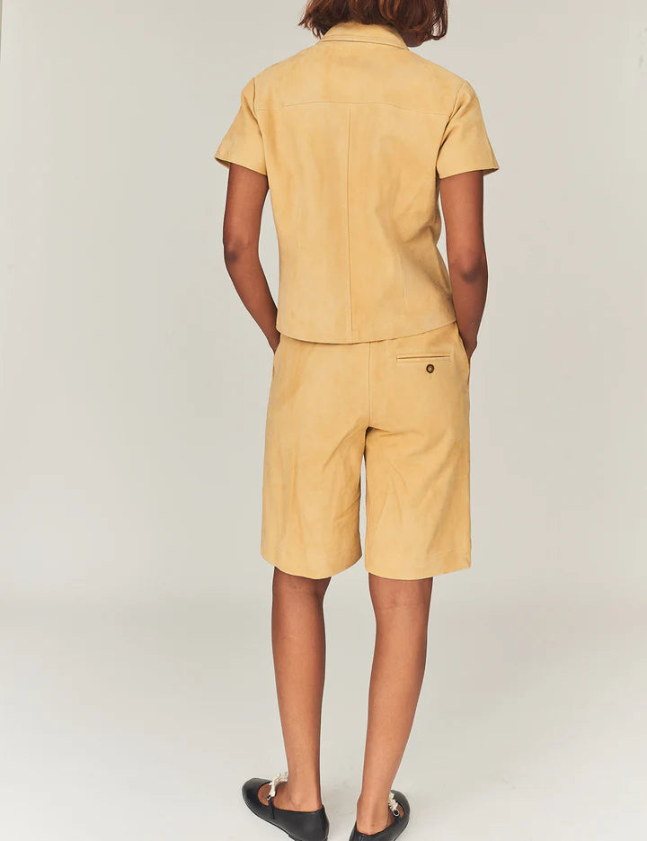 The Garment Suede Camp Short