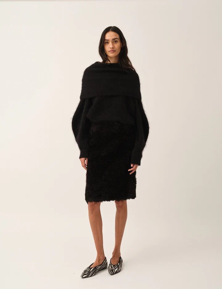 The Garment Roma Neck Black