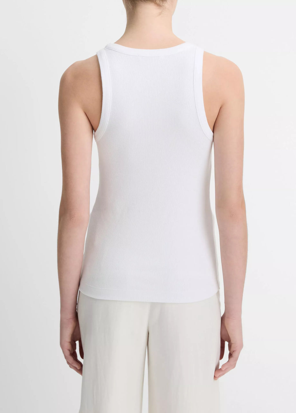 Vince Scoop Tank Top White