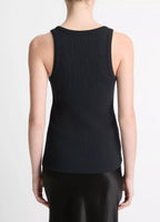 Vince Scoop Tank Top Black
