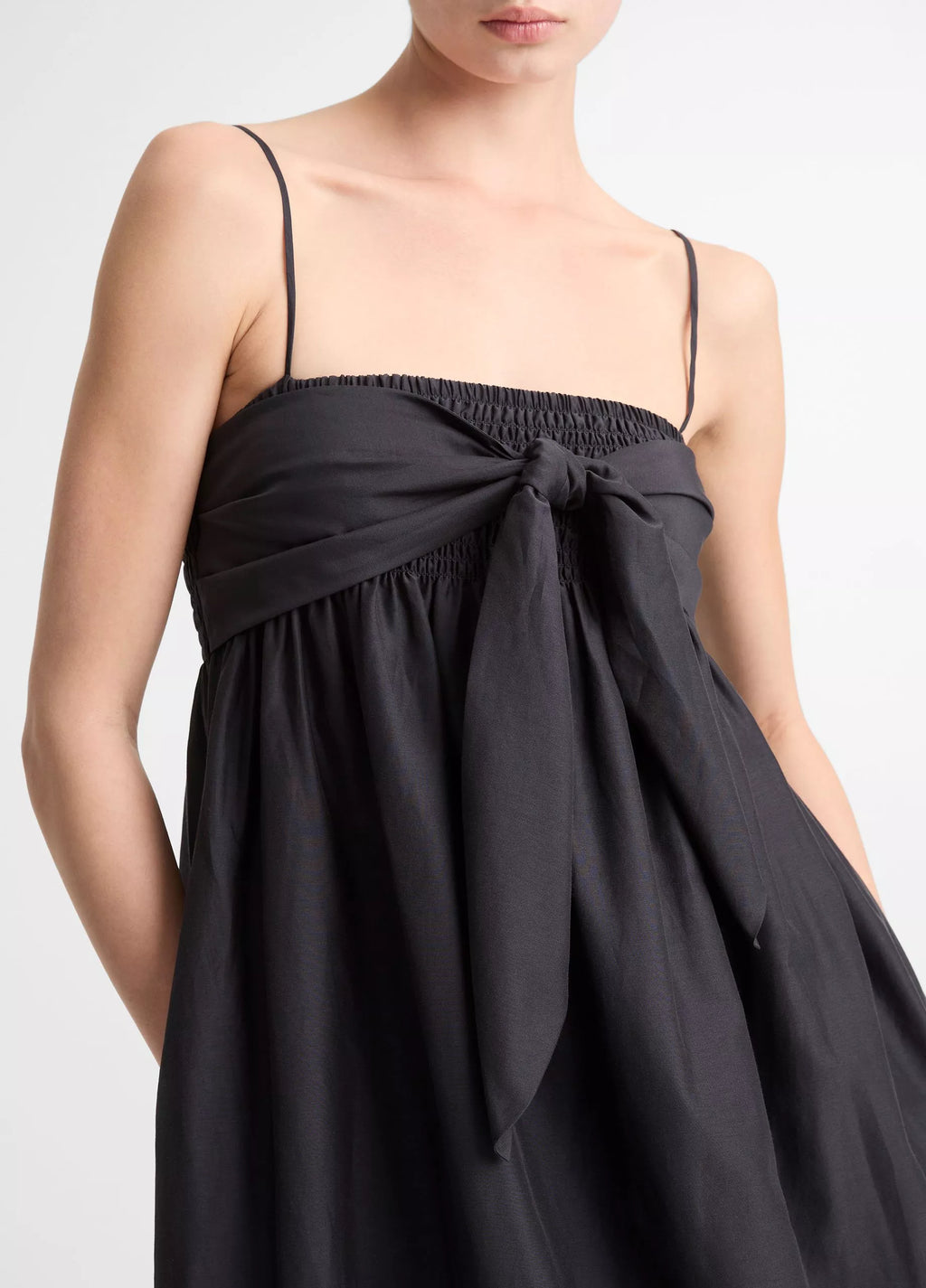 Vince The Tie Smocked Dress