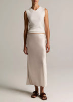 Vince Side Slit Slip Skirt