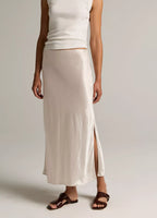 Vince Side Slit Slip Skirt