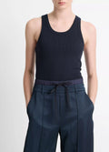 Vince Scoop Tank Top Blue