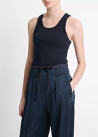 Vince Scoop Tank Top Blue