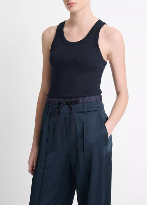 Vince Scoop Tank Top Blue