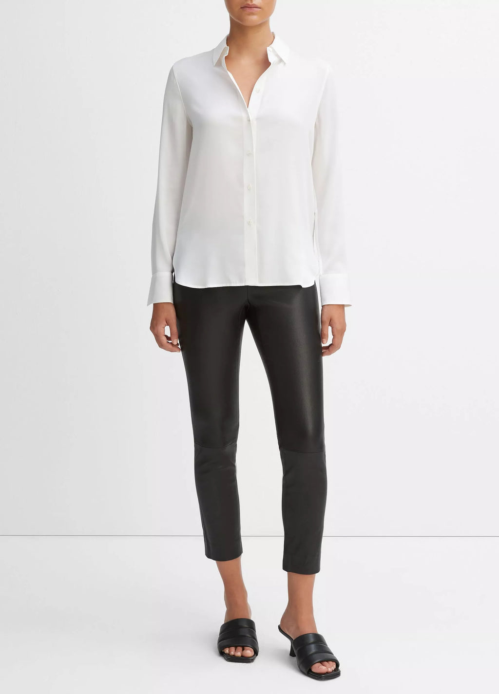 Vince Slim Fitted Blouse White