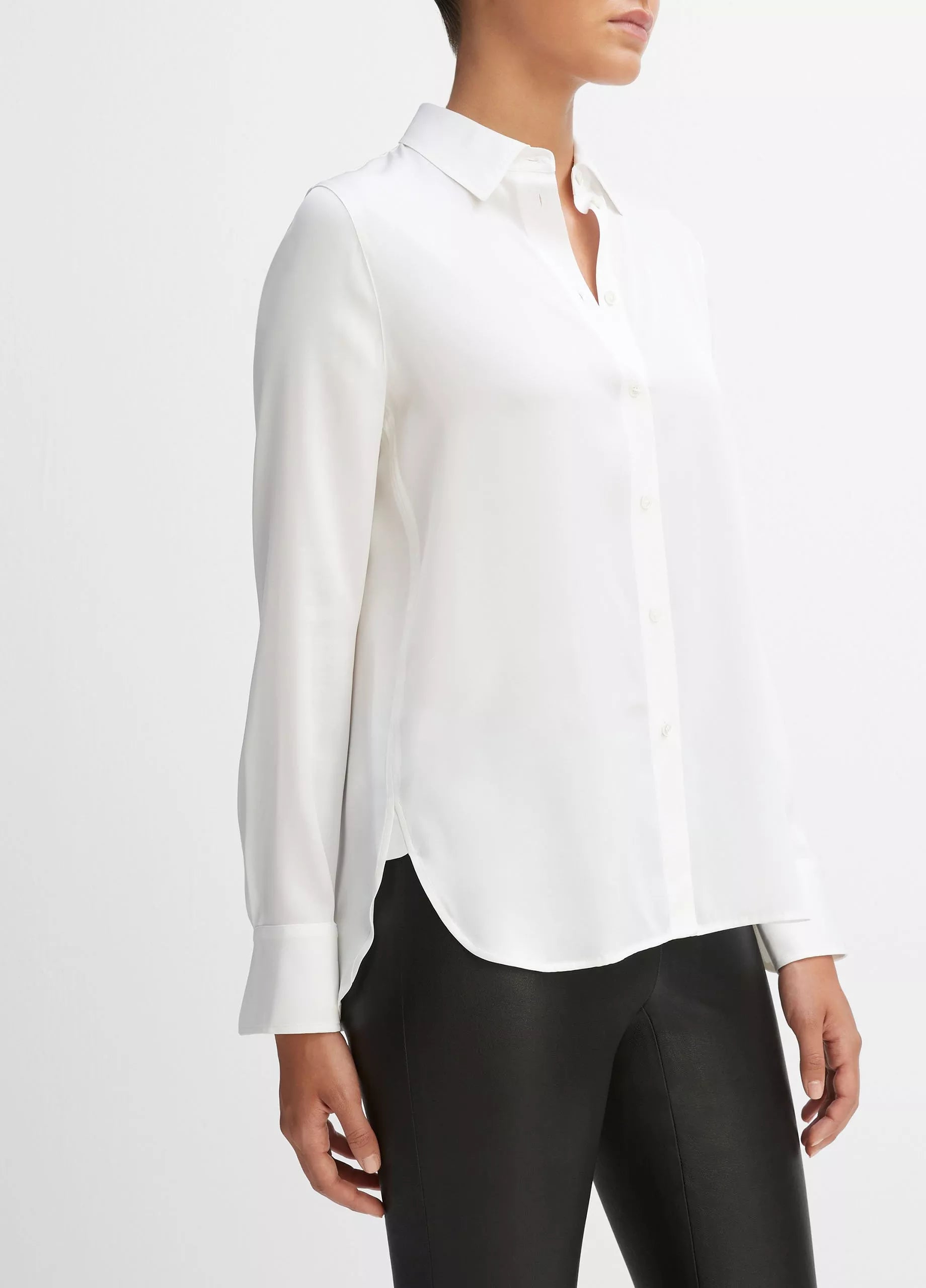 Vince Slim Fitted Blouse White