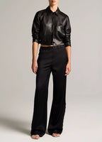 Vince Pantalon Lace Trim Black