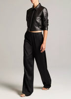 Vince Pantalon Lace Trim Black
