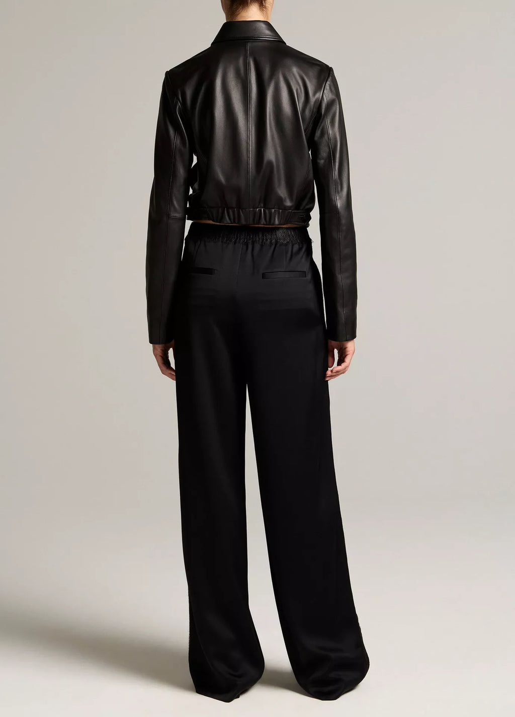 Vince Pantalon Lace Trim Black