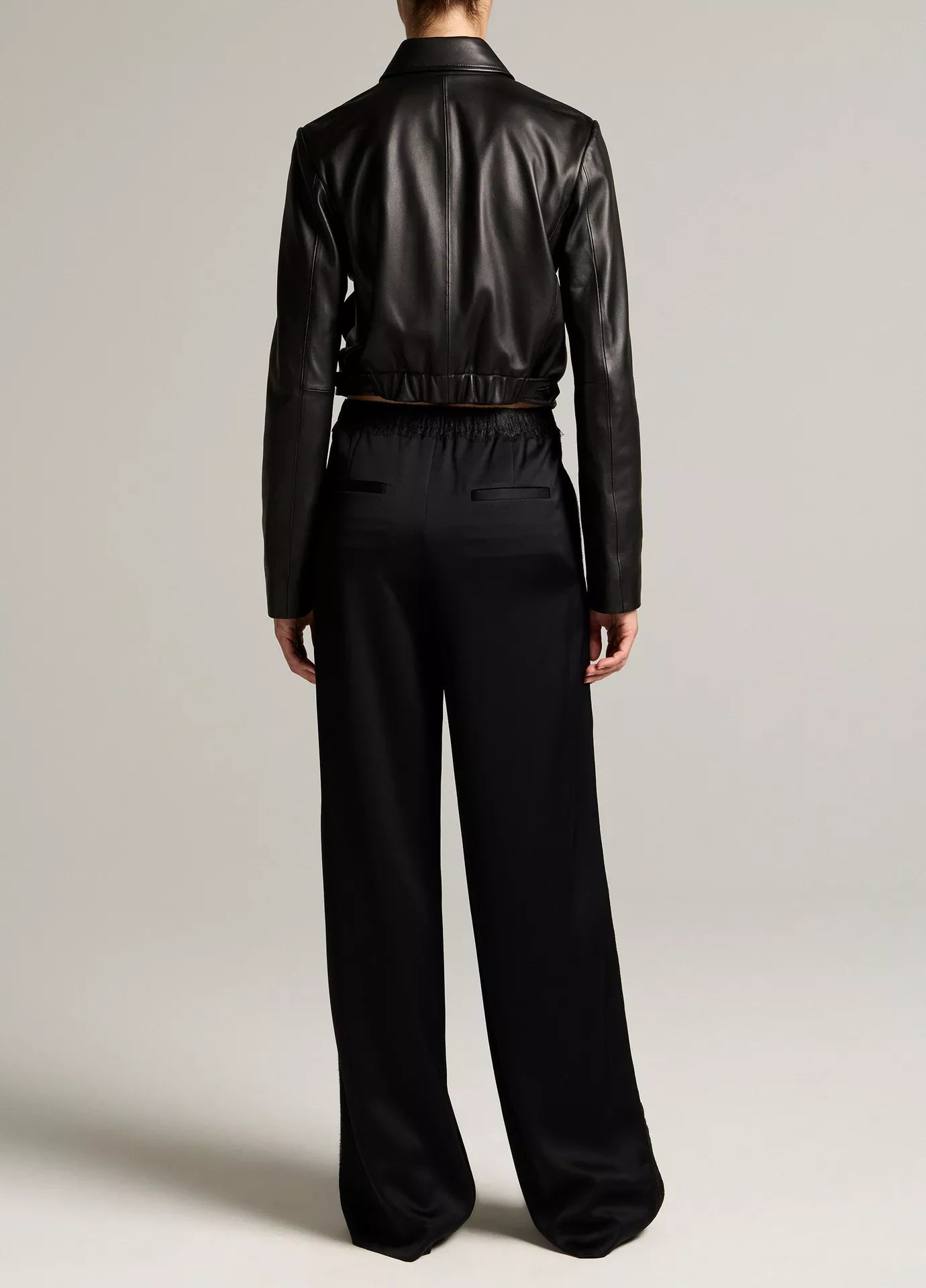 Vince Pantalon Lace Trim Black