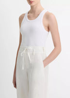 Vince Scoop Tank Top White